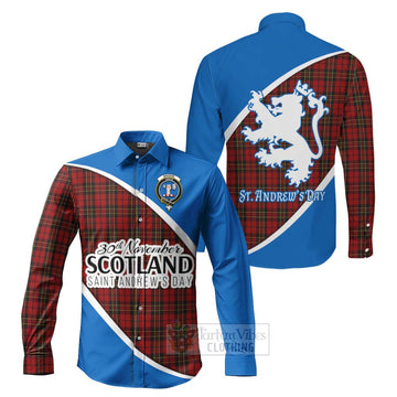 Brodie Family Crest Tartan Long Sleeve Button Shirt Celebrate Saint Andrew's Day in Style Men's Shirt S - Tartan Vibes Clothing