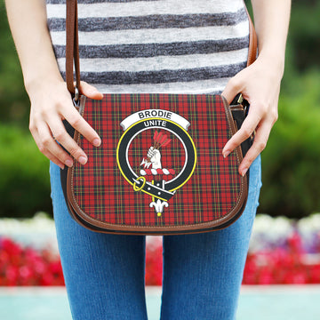 Brodie Tartan Saddle Bag with Family Crest