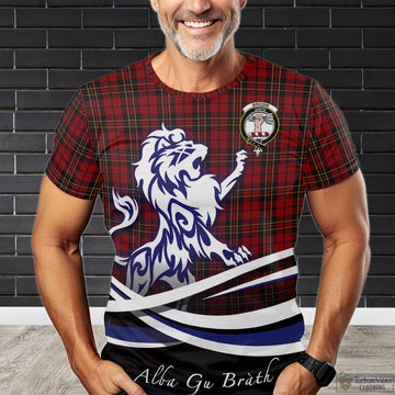 Brodie Tartan T-Shirt with Alba Gu Brath Regal Lion Emblem