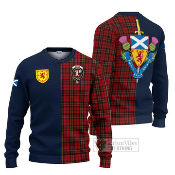 Brodie Tartan Ugly Sweater Alba with Scottish Lion Royal Arm Half Style Unisex - Tartan Vibes Clothing