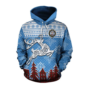 Brodie Clan Christmas Cotton Hoodie Celtic Reindeer Style Pullover Hoodie XS - Tartan Vibes Clothing