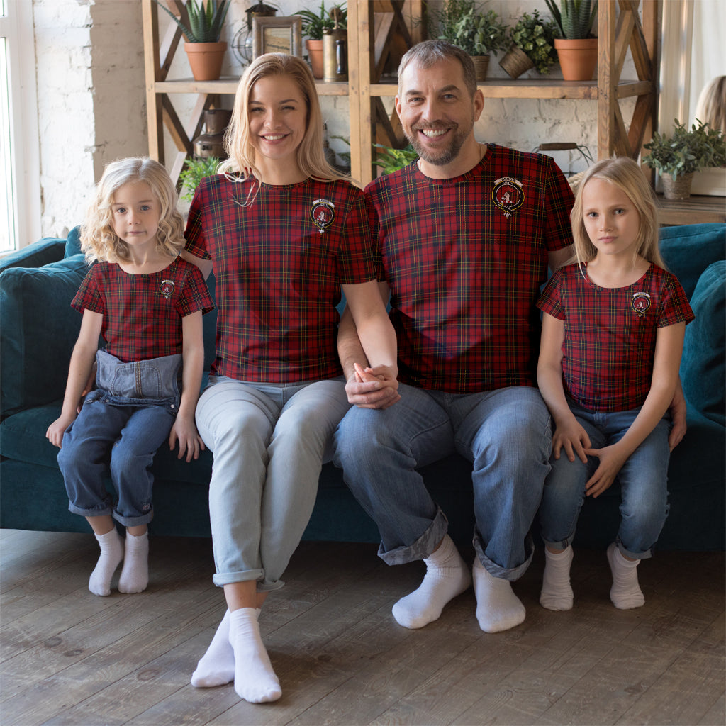 Brodie Tartan T-Shirt with Family Crest Men's Shirt S - Tartanvibesclothing