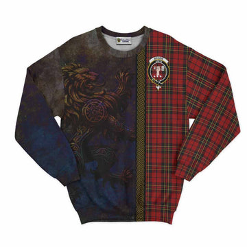 Brodie Tartan Family Crest Sweatshirt Alba Gu Brath Be Brave Lion Ancient Style Unisex - Tartan Vibes Clothing