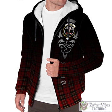 Brodie Tartan Sherpa Hoodie Featuring Alba Gu Brath Family Crest Celtic Inspired Unisex - Tartan Vibes Clothing