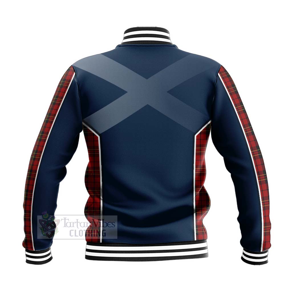 Brodie Tartan Baseball Jacket with Family Crest and Scottish Thistle Vibes Sport Style - Tartan Vibes Clothing