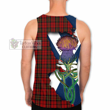 Tartan Vibes Clothing Brodie Tartan Family Crest Men's Tank Top Scottish Thistle Celtic Inspired