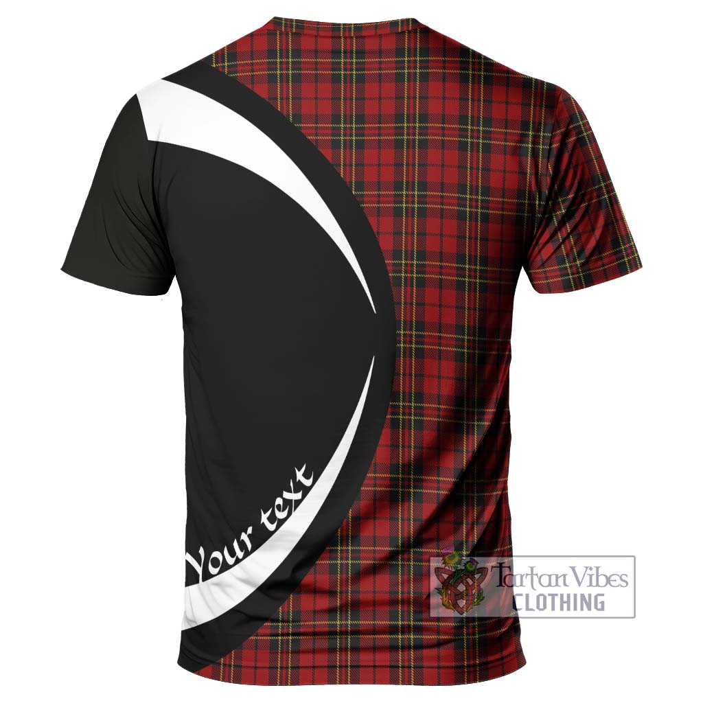 Brodie Tartan T-Shirt with Family Crest Circle Style - Tartan Vibes Clothing