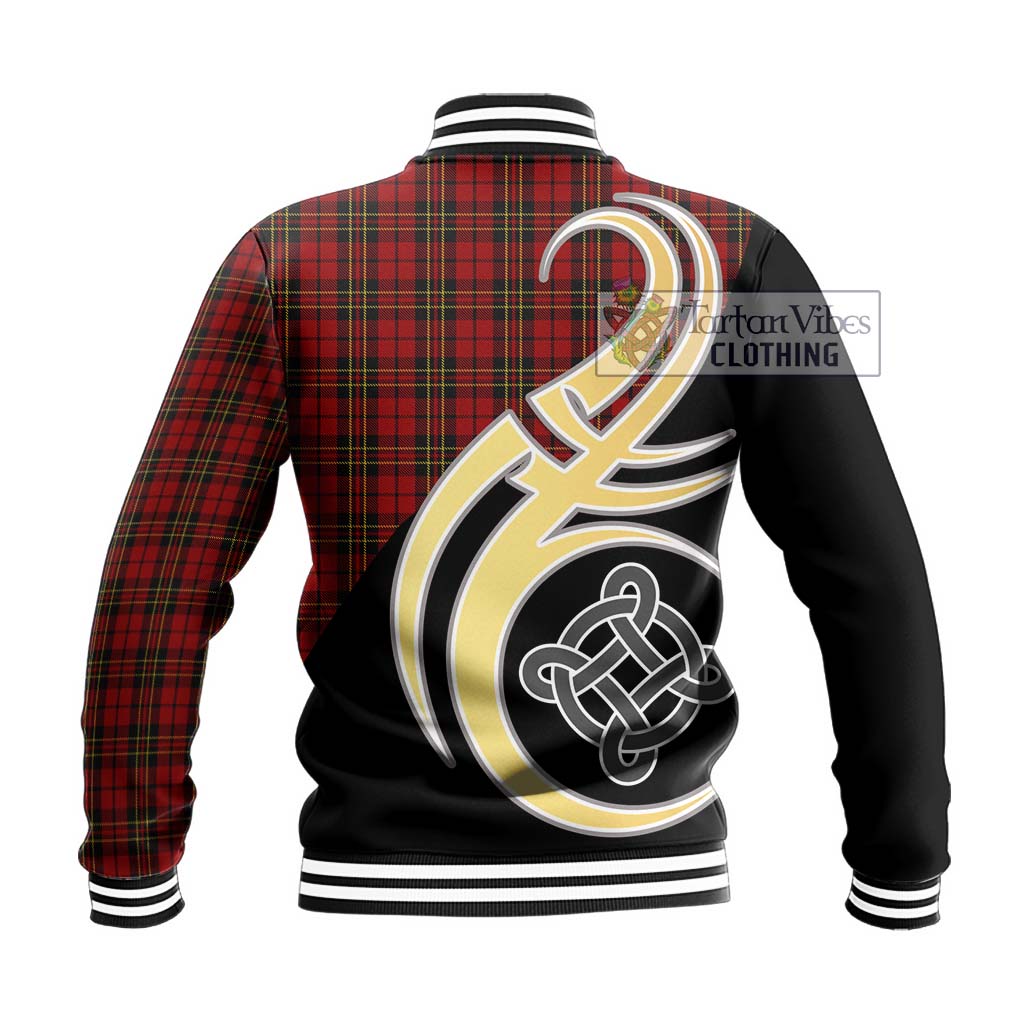 Brodie Tartan Baseball Jacket with Family Crest and Celtic Symbol Style - Tartan Vibes Clothing