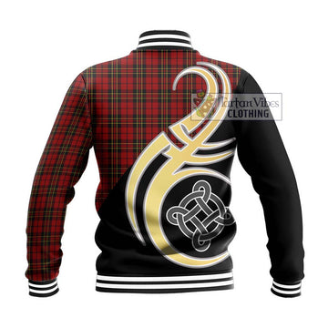 Brodie Tartan Baseball Jacket with Family Crest and Celtic Symbol Style - Tartan Vibes Clothing