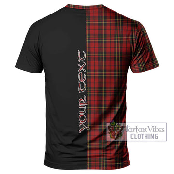 Brodie Tartan T-Shirt with Family Crest and Half Of Me Style - Tartan Vibes Clothing
