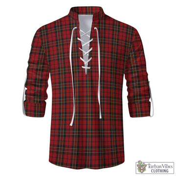 Brodie Tartan Men's Scottish Traditional Jacobite Ghillie Kilt Shirt