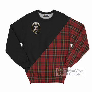 Brodie Tartan Sweatshirt with Family Crest and Military Logo Style - Tartan Vibes Clothing