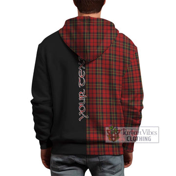 Brodie Tartan Hoodie with Family Crest and Half Of Me Style - Tartan Vibes Clothing