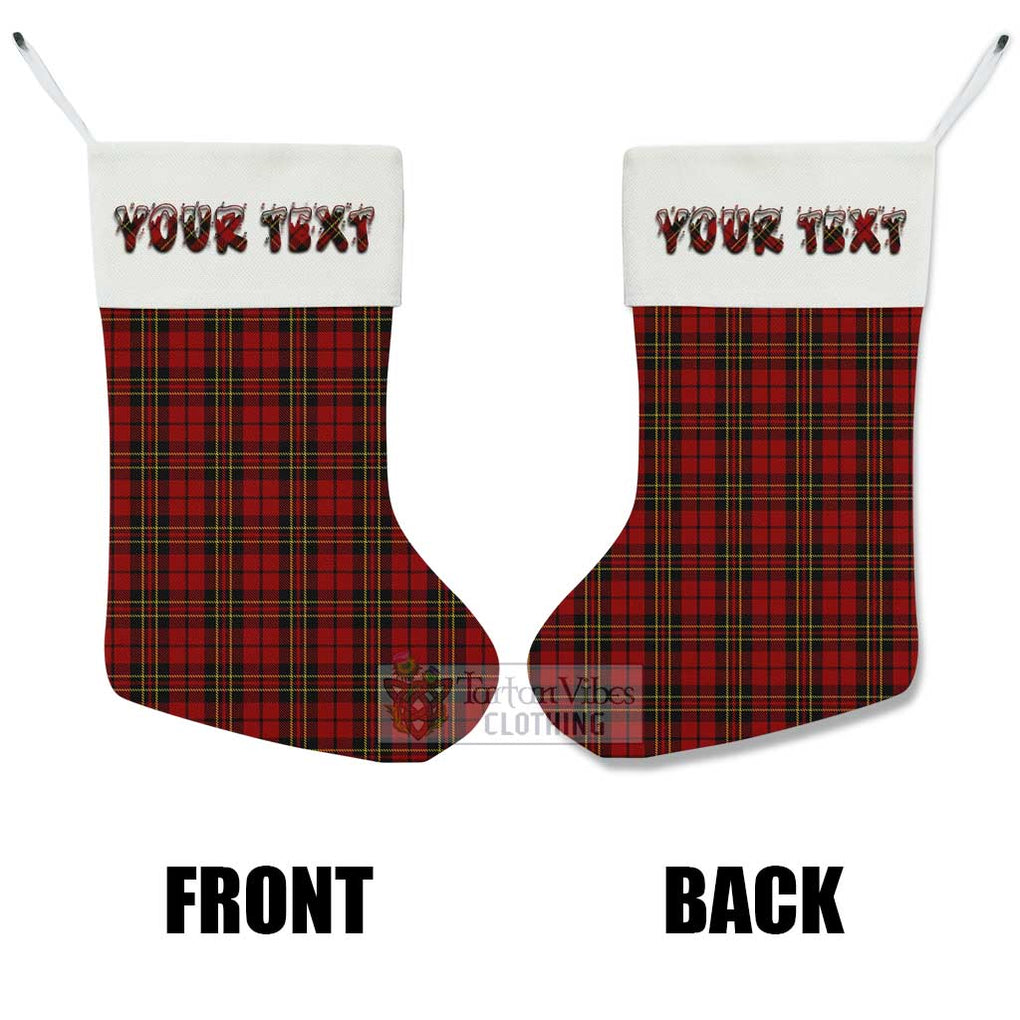 Brodie Tartan Christmas Stocking with Personalized Text - Tartan Vibes Clothing