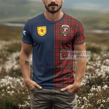 Brodie Tartan T-Shirt Alba with Scottish Lion Royal Arm Half Style - Tartan Vibes Clothing