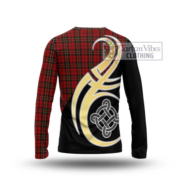 Brodie Tartan Long Sleeve T-Shirt with Family Crest and Celtic Symbol Style - Tartan Vibes Clothing