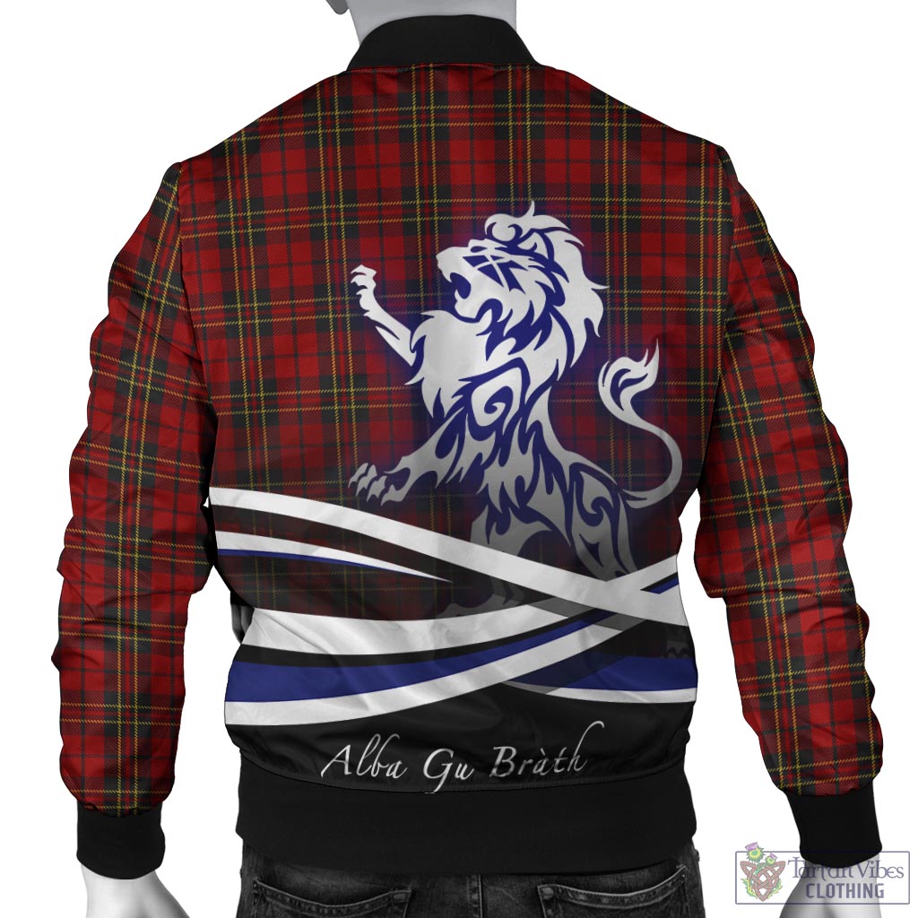 Brodie Tartan Bomber Jacket with Alba Gu Brath Regal Lion Emblem - Tartan Vibes Clothing