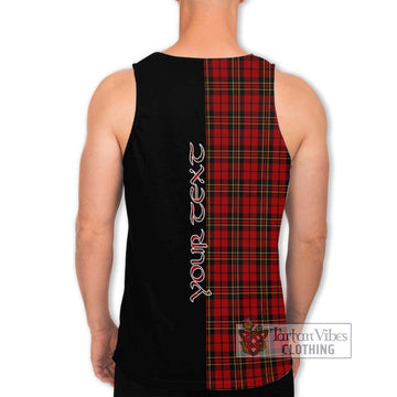Brodie Tartan Men's Tank Top with Family Crest and Half Of Me Style - Tartan Vibes Clothing