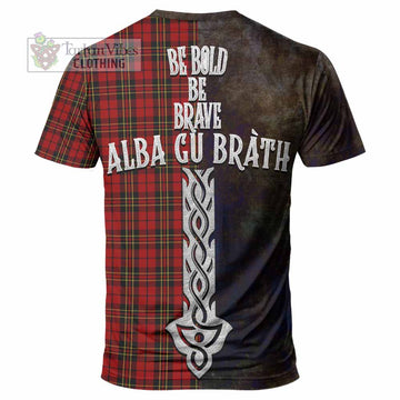 Brodie Tartan Family Crest T-Shirt Alba Gu Brath Be Brave Lion Ancient Style - Tartan Vibes Clothing