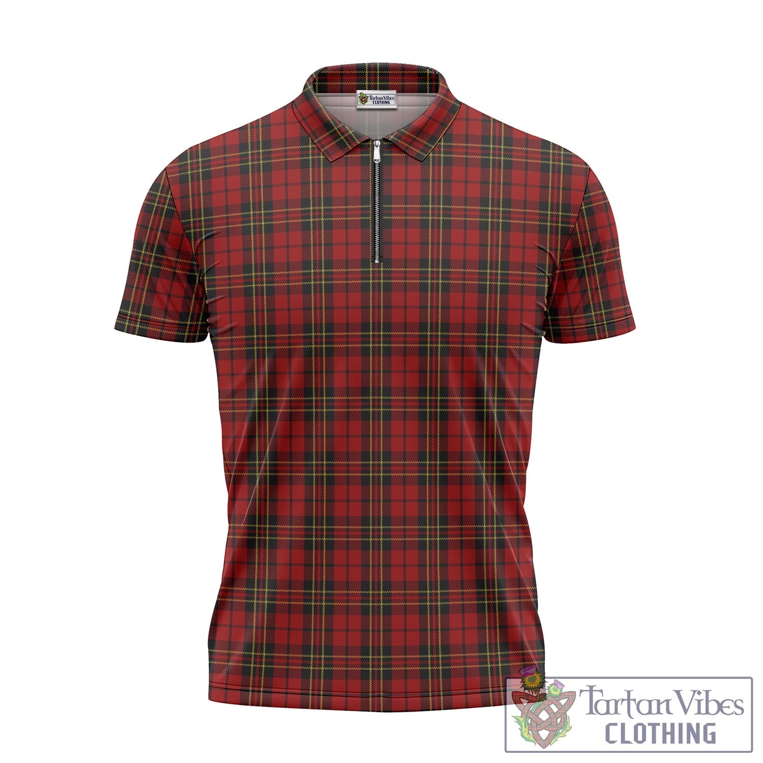 Brodie Tartan Zipper Polo Shirt - Tartan Vibes Clothing