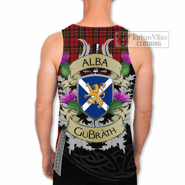 Brodie Tartan Family Crest Men's Tank Top Lion Rampant Royal Thistle Shield Celtic Inspired - Tartan Vibes Clothing
