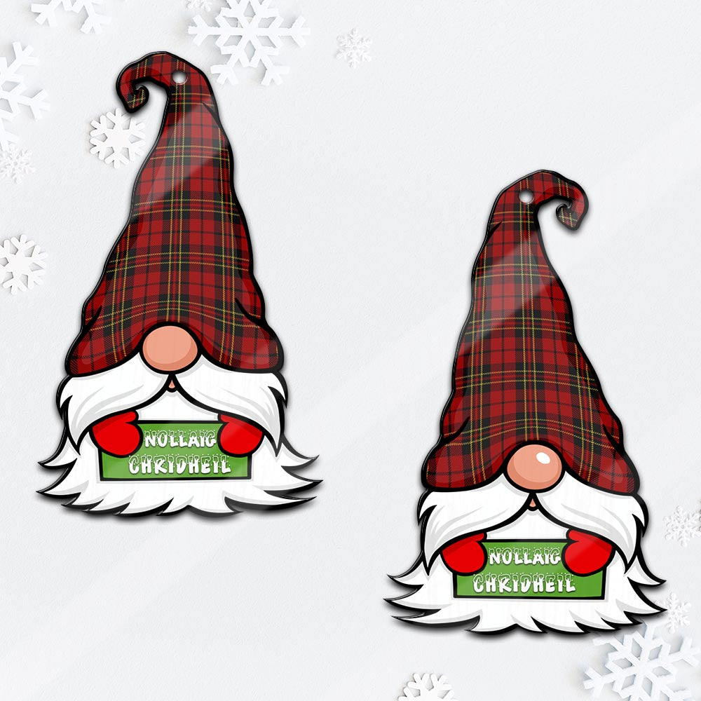 Brodie Gnome Christmas Ornament with His Tartan Christmas Hat - Tartan Vibes Clothing