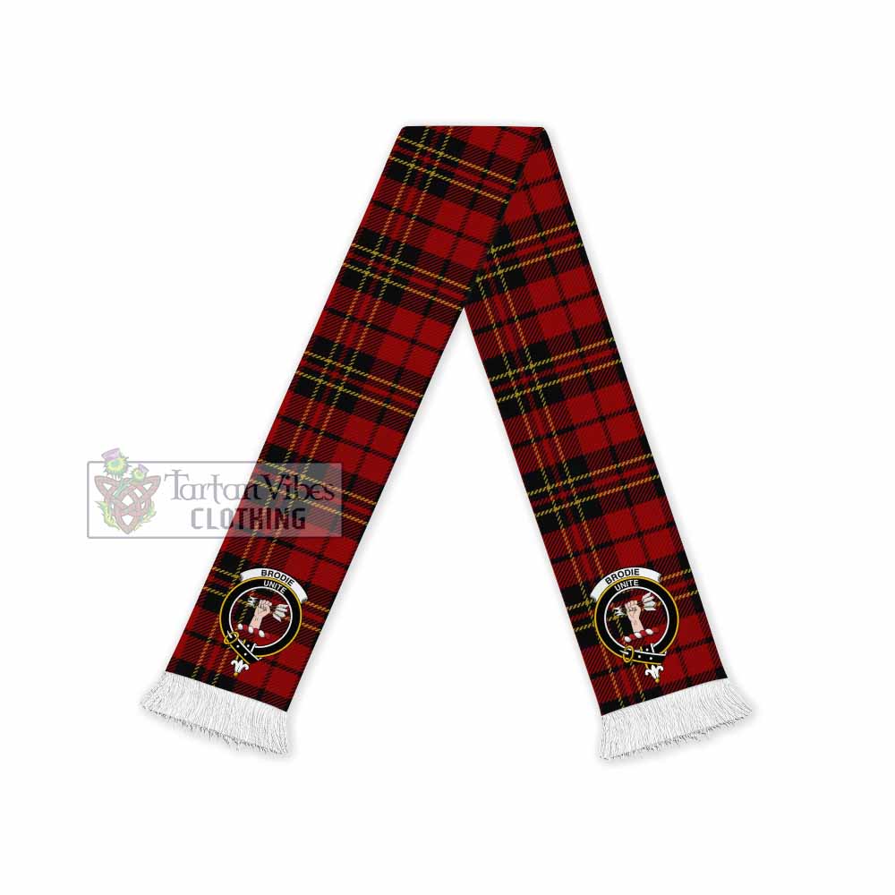 Brodie Tartan Ruffneck Scarf with Family Crest - Tartan Vibes Clothing