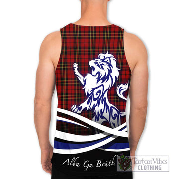 Brodie Tartan Men's Tank Top with Alba Gu Brath Regal Lion Emblem - Tartan Vibes Clothing