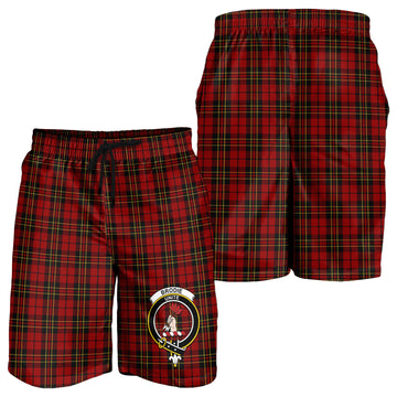 Brodie Tartan Mens Shorts with Family Crest - Tartan Vibes Clothing