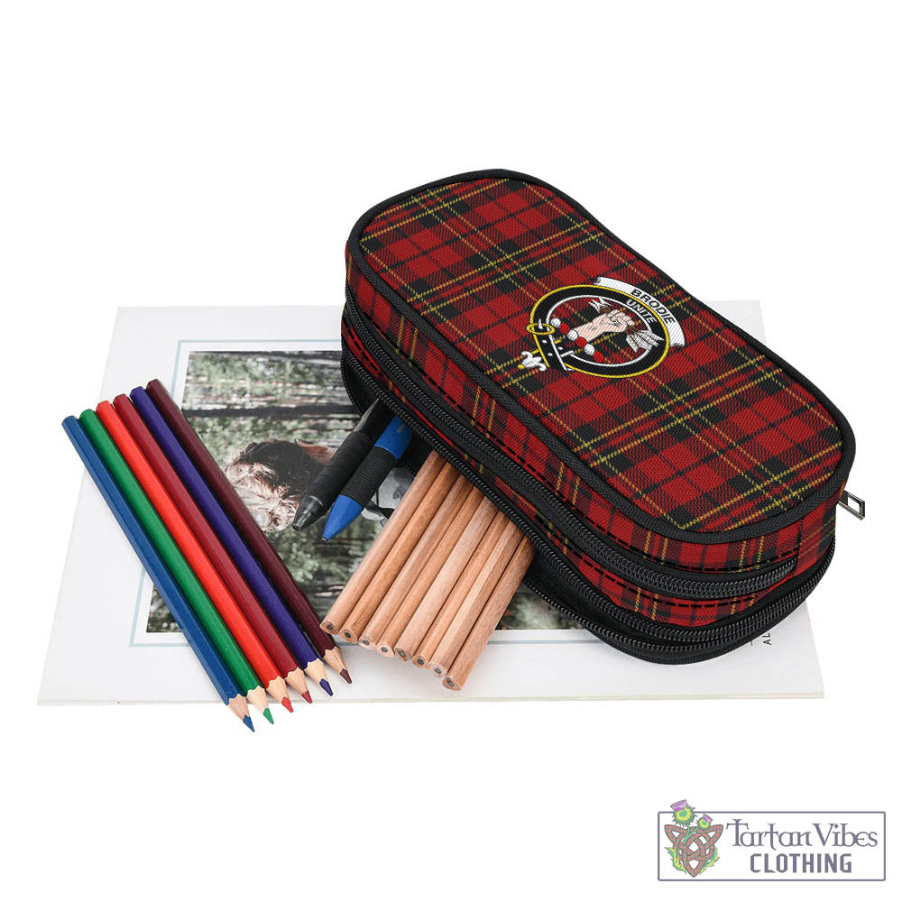 Brodie Tartan Pen and Pencil Case with Family Crest - Tartan Vibes Clothing