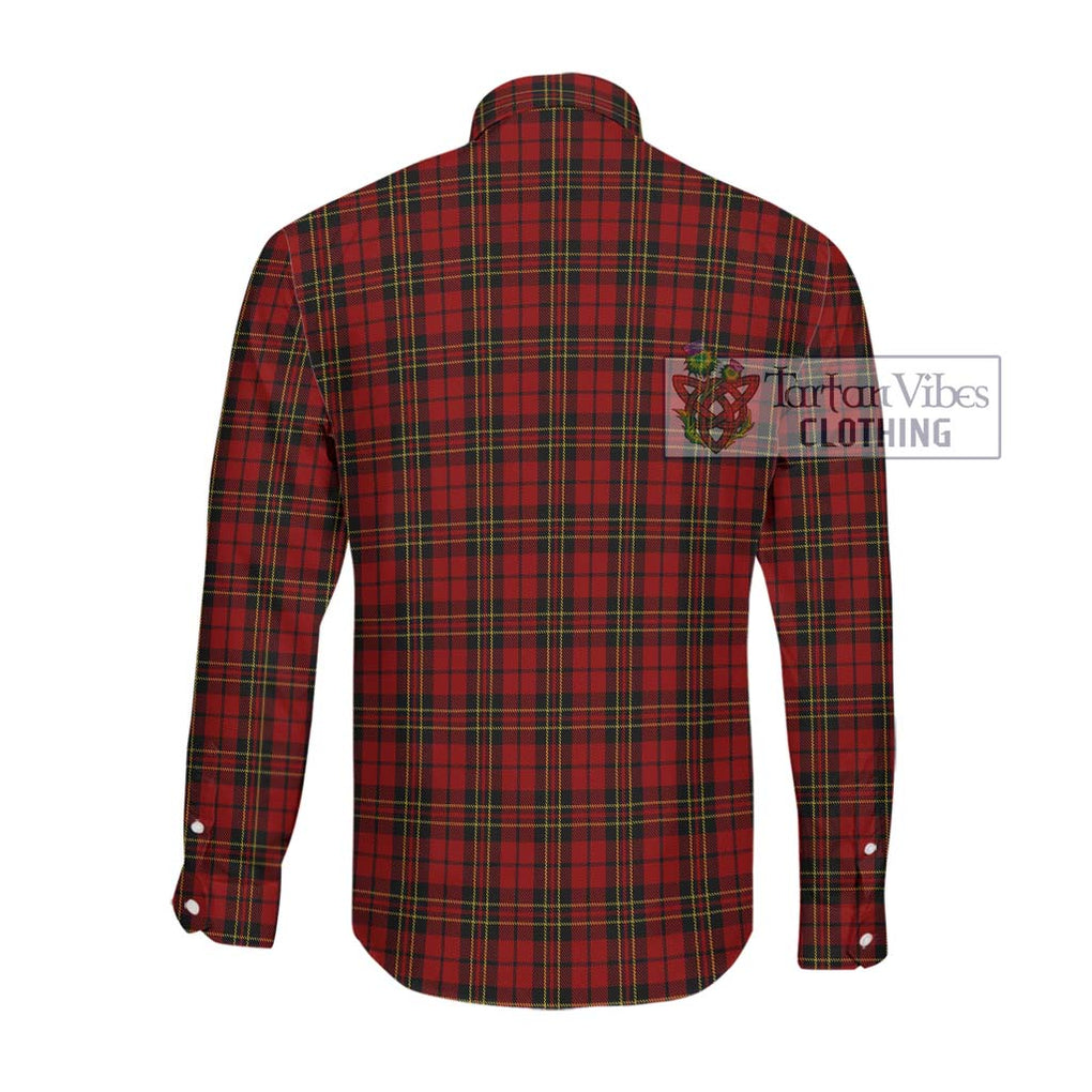 Brodie Tartan Long Sleeve Button Shirt with Family Crest DNA In Me Style - Tartanvibesclothing Shop