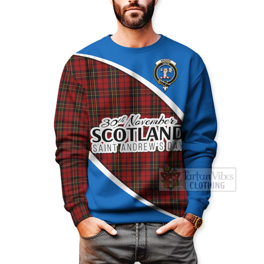 Brodie Family Crest Tartan Sweatshirt Celebrate Saint Andrew's Day in Style - Tartan Vibes Clothing