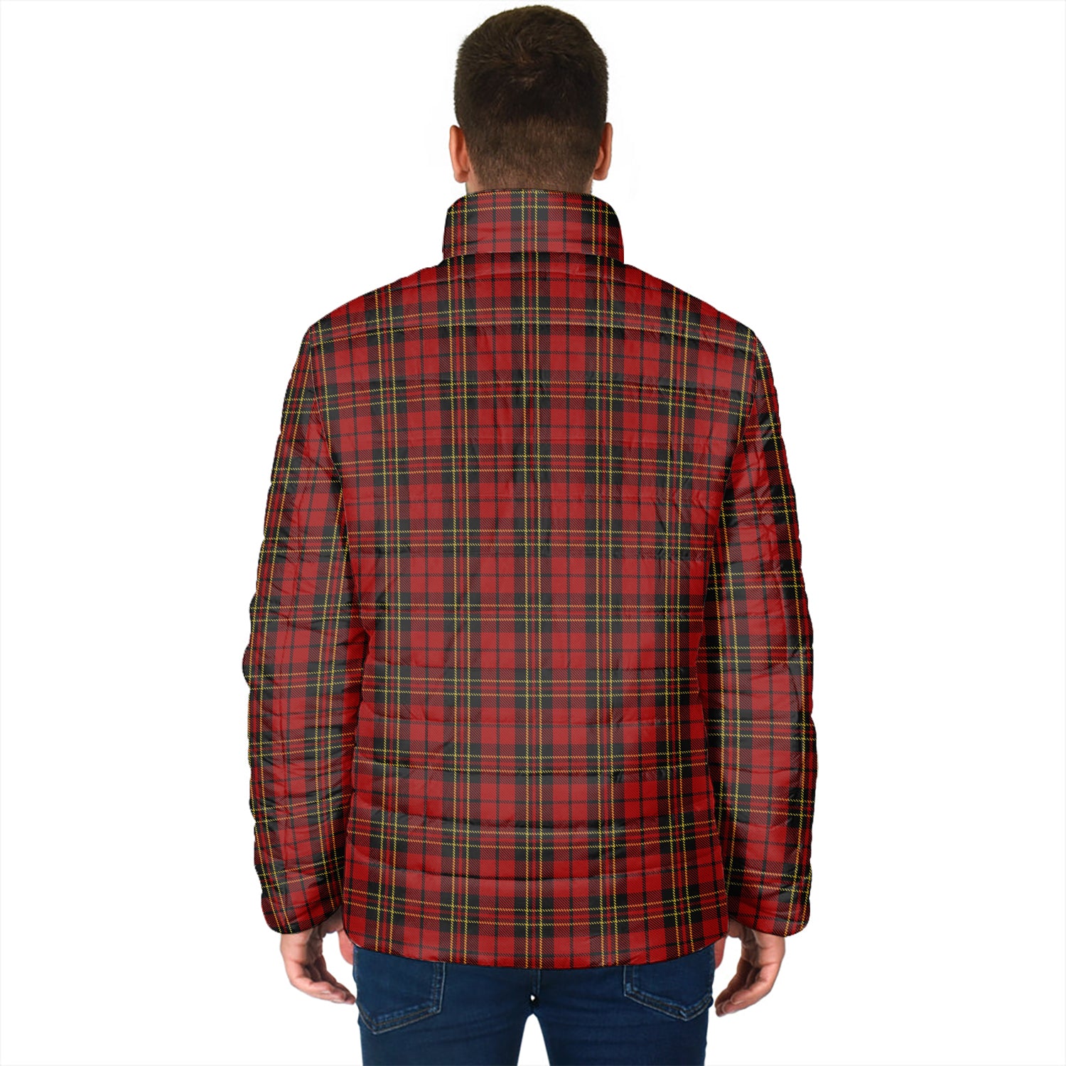 Brodie Tartan Padded Jacket with Family Crest - Tartan Vibes Clothing