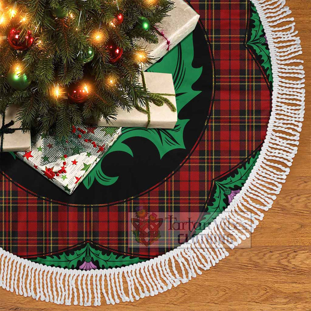 Brodie Tartan Christmas Tree Skirt Scottish Thistle Style - Tartan Vibes Clothing