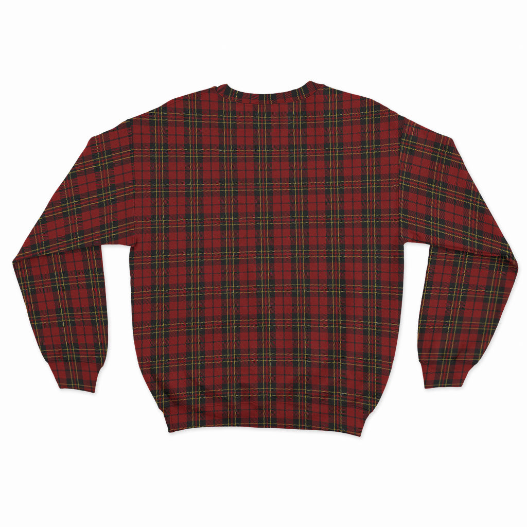 Brodie Tartan Sweatshirt with Family Crest - Tartanvibesclothing