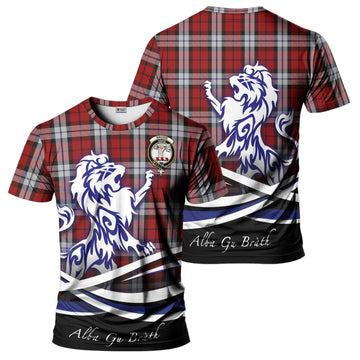 Brodie Dress Tartan T-Shirt with Alba Gu Brath Regal Lion Emblem