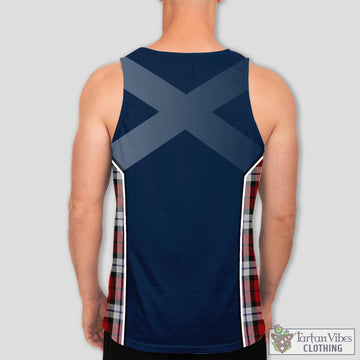 Brodie Dress Tartan Men's Tanks Top with Family Crest and Scottish Thistle Vibes Sport Style