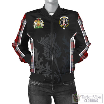 Brodie Dress Tartan Bomber Jacket with Family Crest and Scottish Thistle Vibes Sport Style