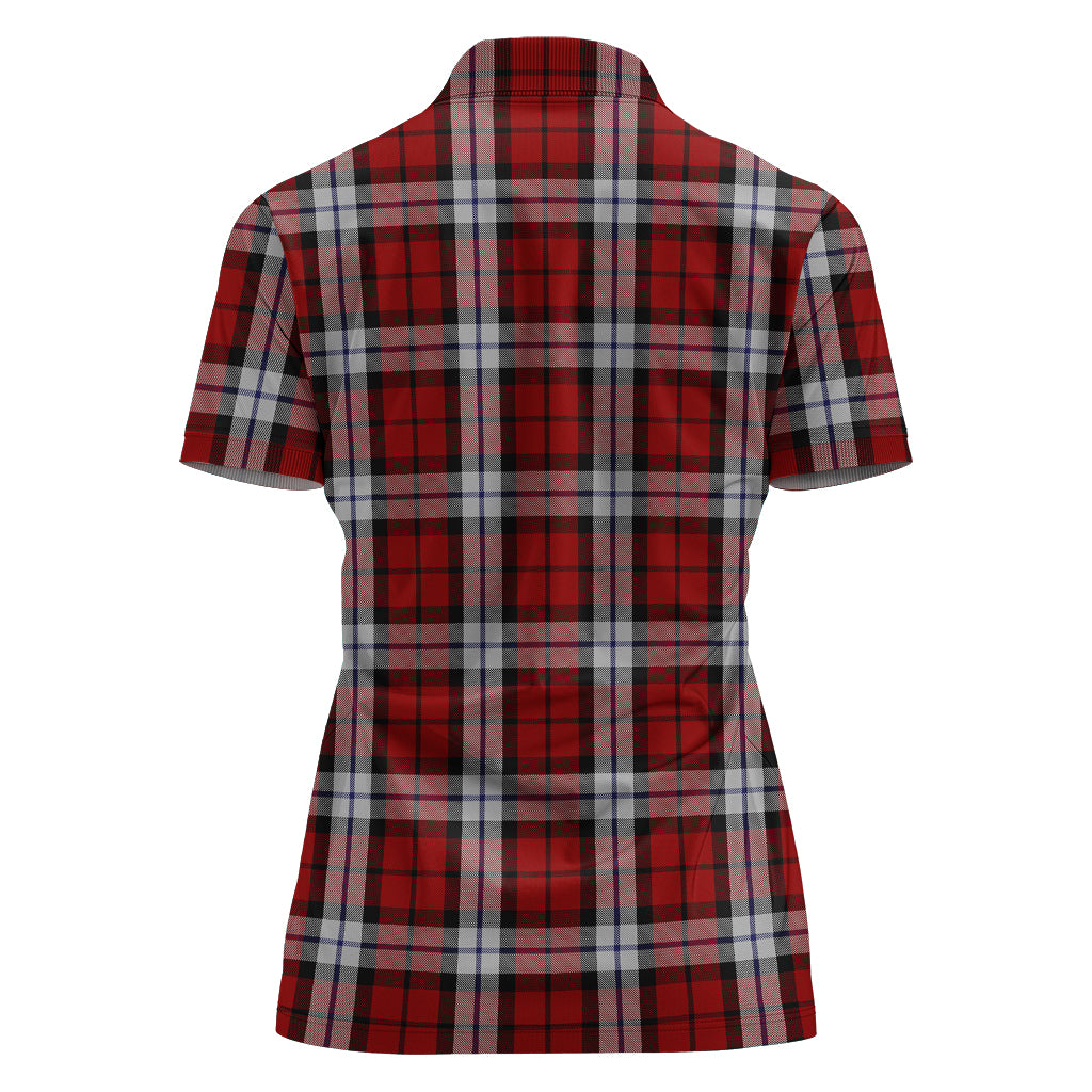 Brodie Dress Tartan Polo Shirt with Family Crest For Women - Tartanvibesclothing