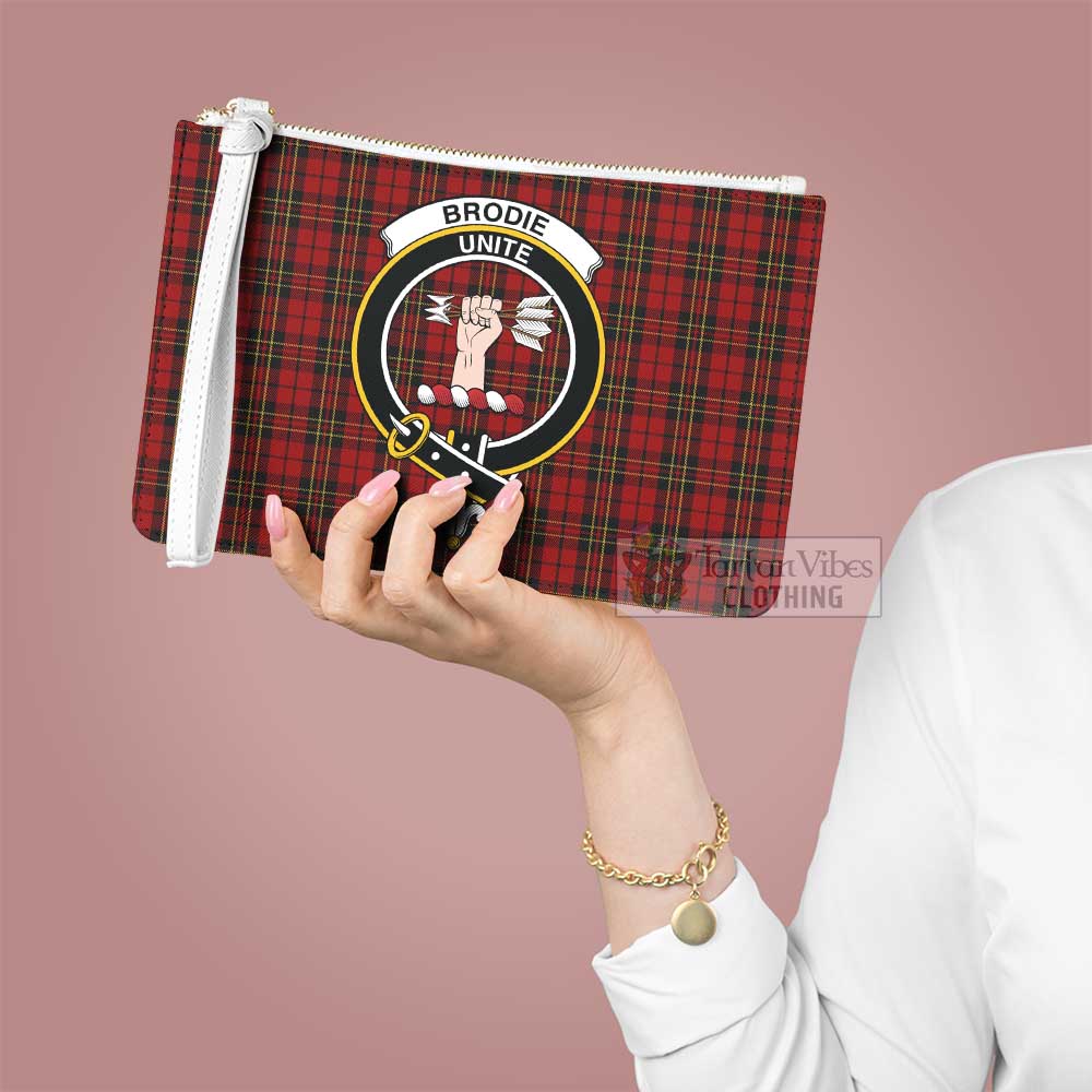 Tartan Vibes Clothing Brodie Family Crest Tartan Clutch Bag