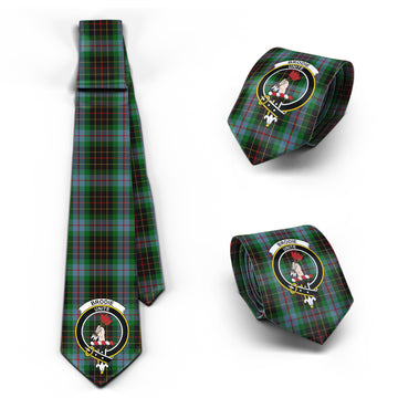 Brodie Hunting Tartan Classic Necktie with Family Crest