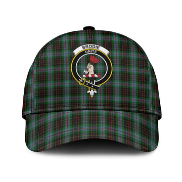 Brodie Hunting Tartan Classic Cap with Family Crest