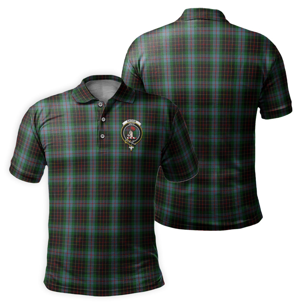 Brodie Hunting Tartan Men's Polo Shirt with Family Crest - Tartanvibesclothing