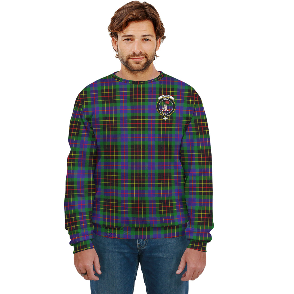 Brodie Hunting Modern Tartan Sweatshirt with Family Crest Unisex - Tartanvibesclothing