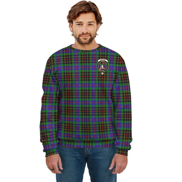 Brodie Hunting Modern Tartan Sweatshirt with Family Crest