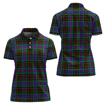Brodie Hunting Modern Tartan Polo Shirt For Women