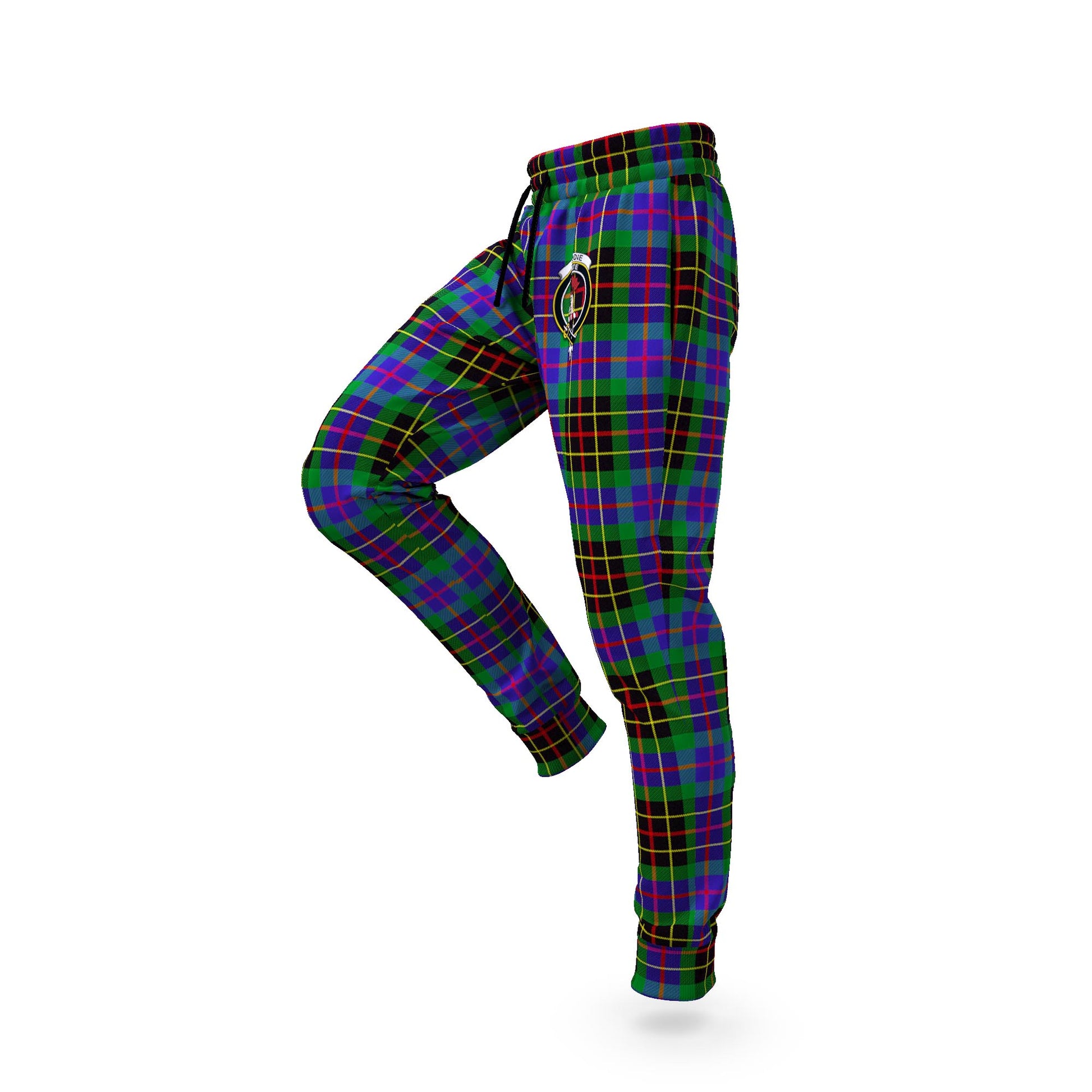 Brodie Hunting Modern Tartan Joggers Pants with Family Crest S - Tartanvibesclothing