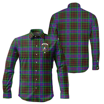 Brodie Hunting Modern Tartan Long Sleeve Button Up Shirt with Family Crest