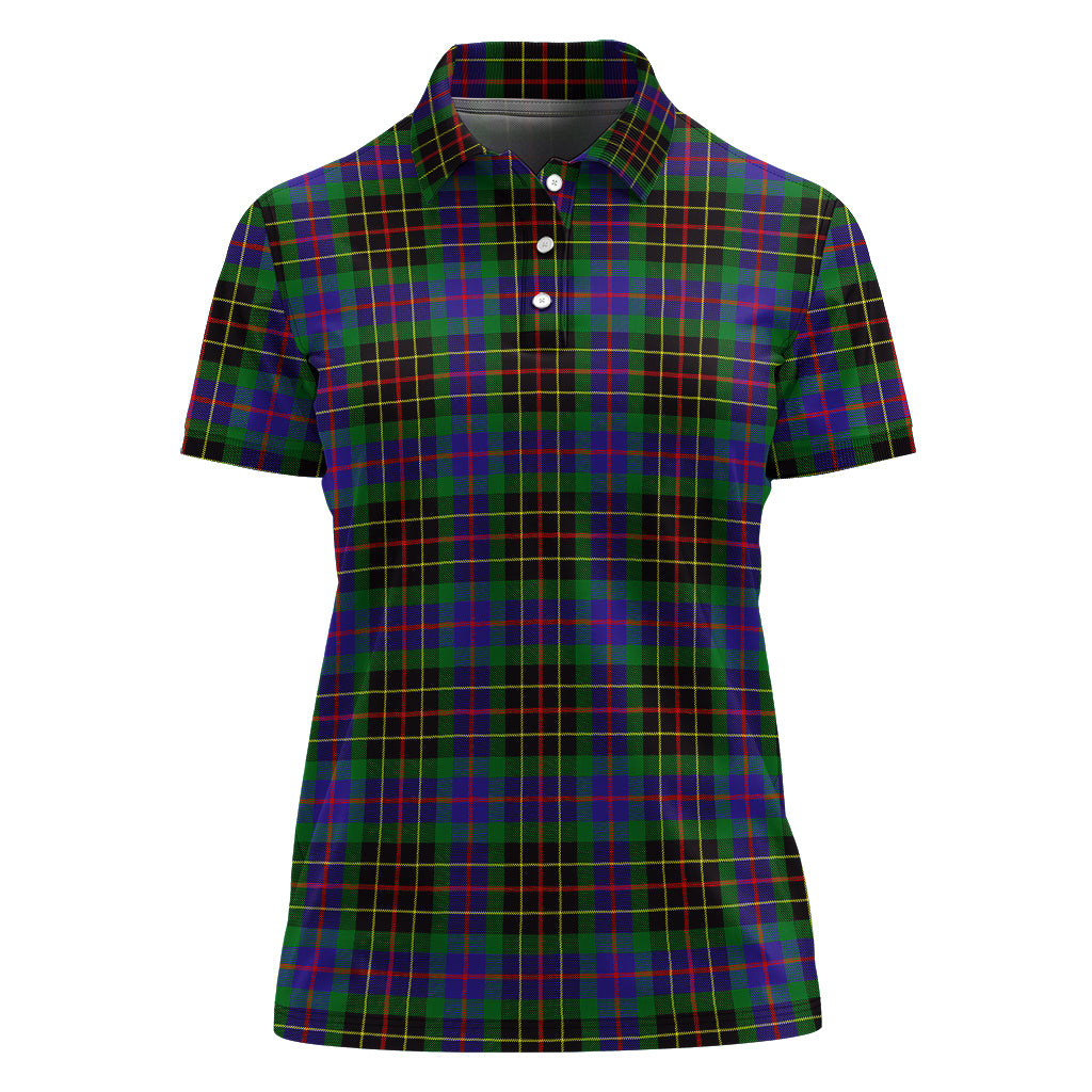 Brodie Hunting Modern Tartan Polo Shirt For Women - Tartanvibesclothing