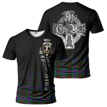 Brodie Hunting Modern Tartan T-Shirt Featuring Alba Gu Brath Family Crest Celtic Inspired